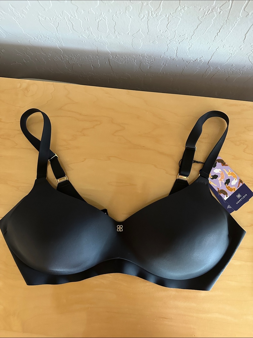 Honeylove Smooth Molding Black T-Shirt Bra